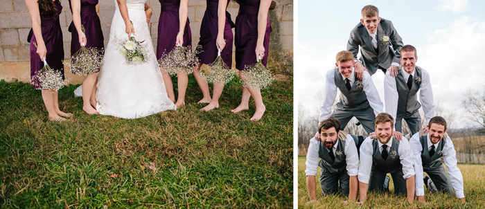 Barn wedding at Spring Meadows farm in mount solon Virginia wedding photographer