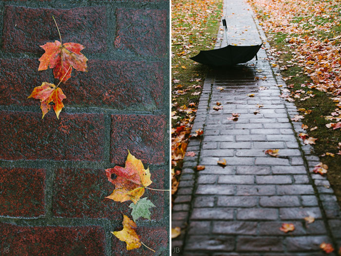 Kelley anniversary photoshoot on rainy autumn fall day with umbrella at Mary Baldwin College on the Terrace