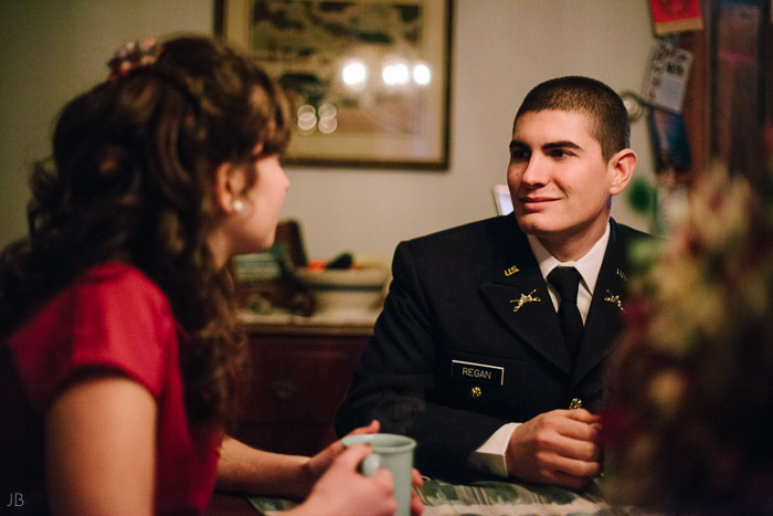 fuji 400h military couple in uniform with letters they wrote to each other 1950s farmhouse engagement photo shoot