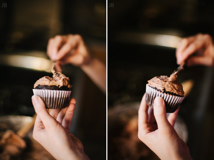 vsco portra 400 cupcake making on valentines day