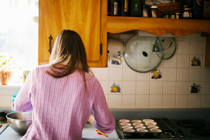 vsco portra 400 cupcake making on valentines day